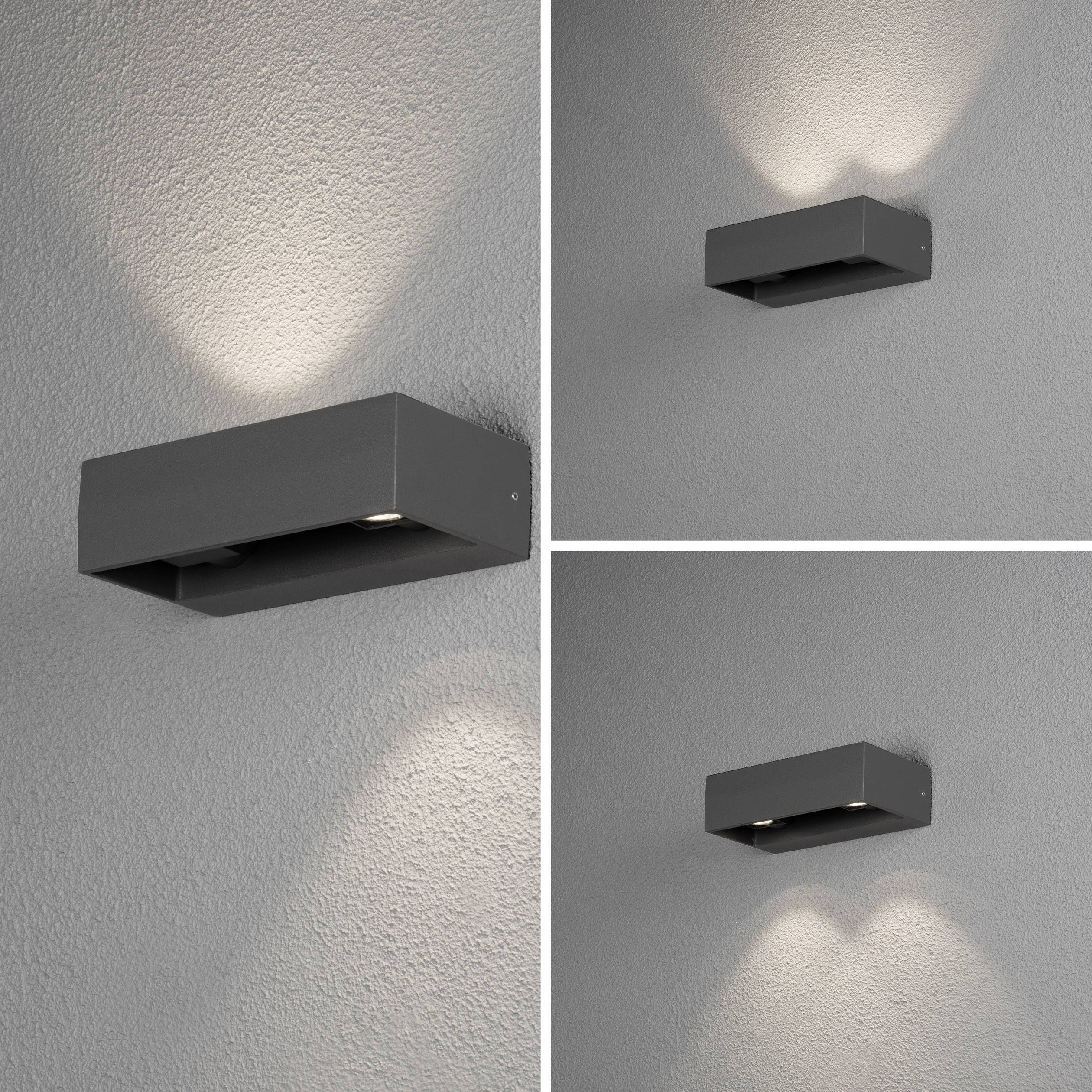 Konstsmide Monza 7858-370 LED outdoor wall light EEC: G (A - G) 12 W Anthracite