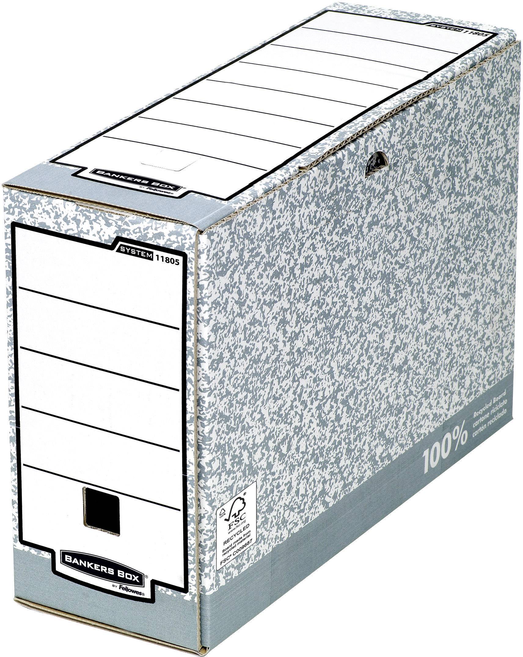 Bankers Box Box file 1080501 111 mm x 265 mm x 327 mm Cardboard Grey, White