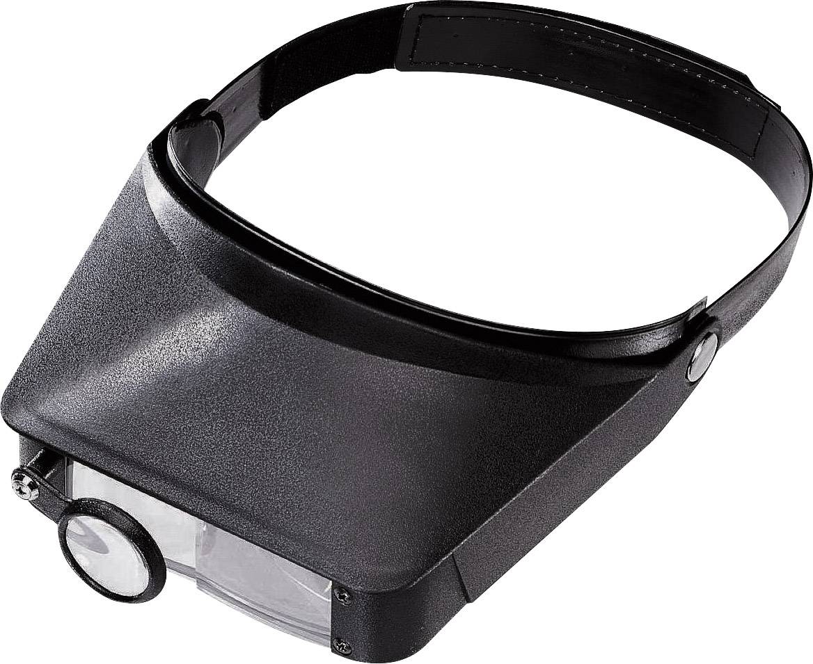 Basetech 2266930 2266930 Headband magnifier Magnification: 1.8 x, 2.3 x, 3.7 x, 4.8 x Black