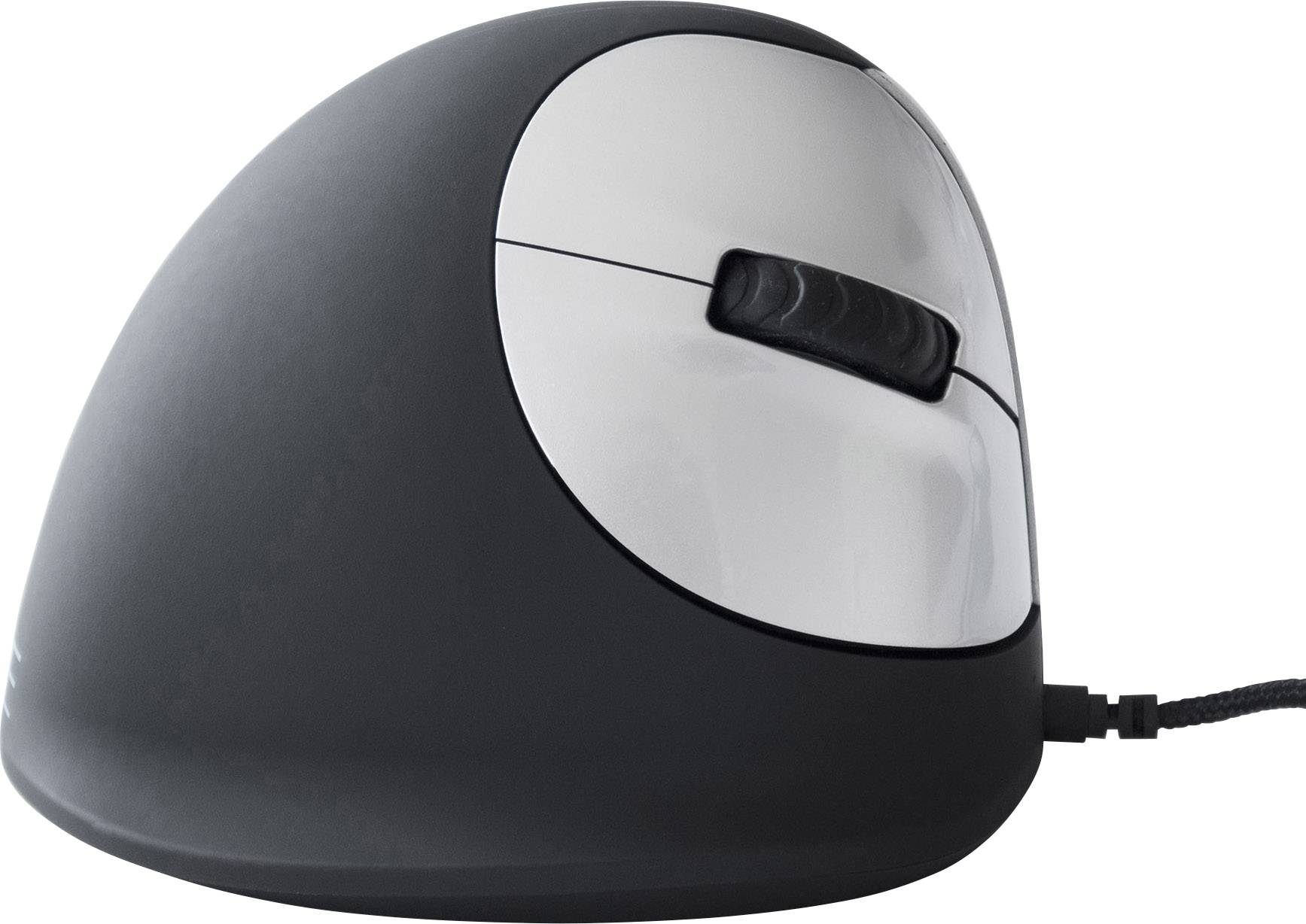 R-GO Tools RGOHE Ergonomic mouse USB Optical Black, Silver 4 Buttons 3500 dpi Ergonomic