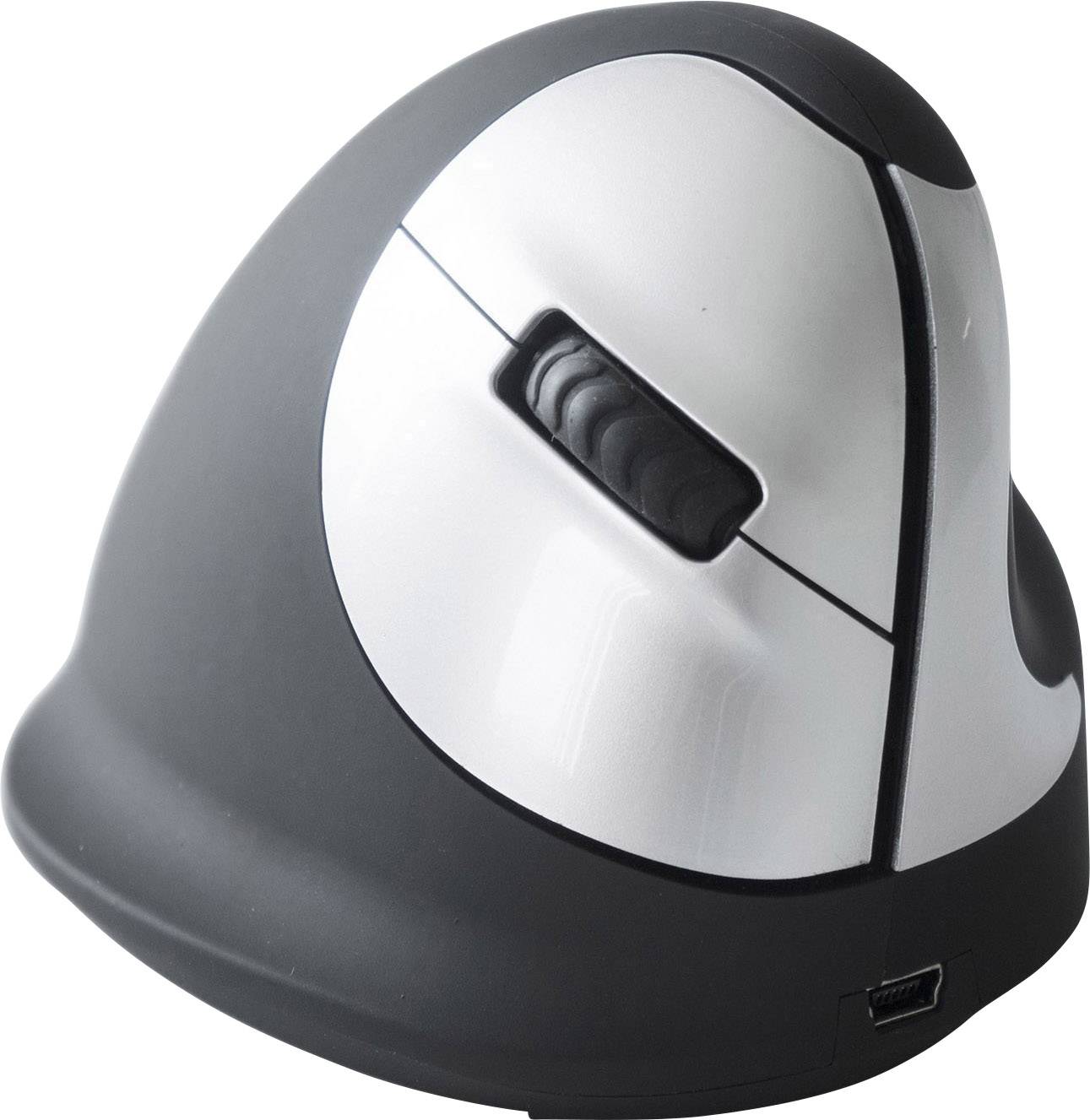 R-GO Tools RGOHEWL Ergonomic mouse Radio Optical Black, Silver 4 Buttons 1750 dpi Ergonomic