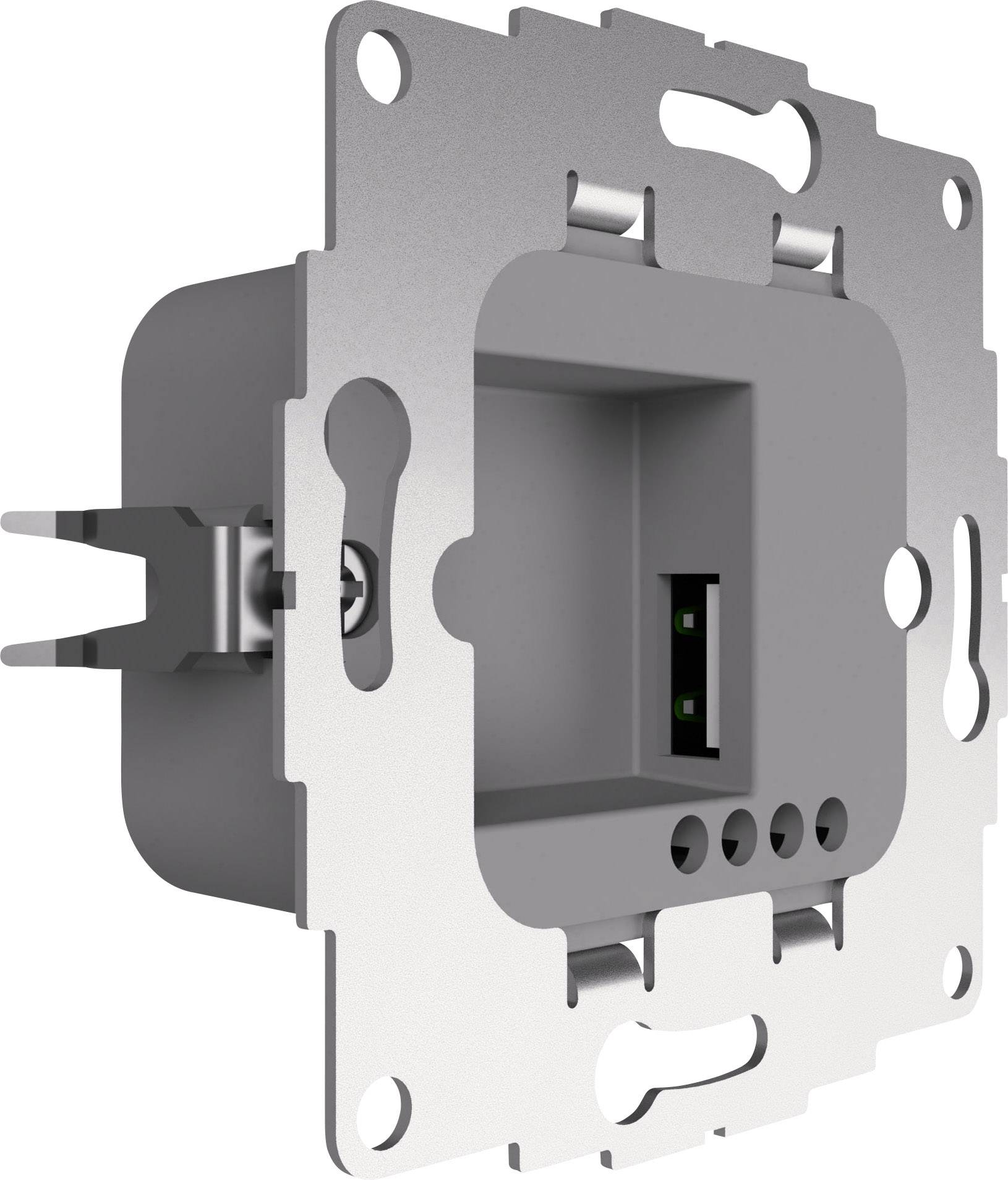 2USB 2U-449450 1x Dry-lining box IP20 Light grey