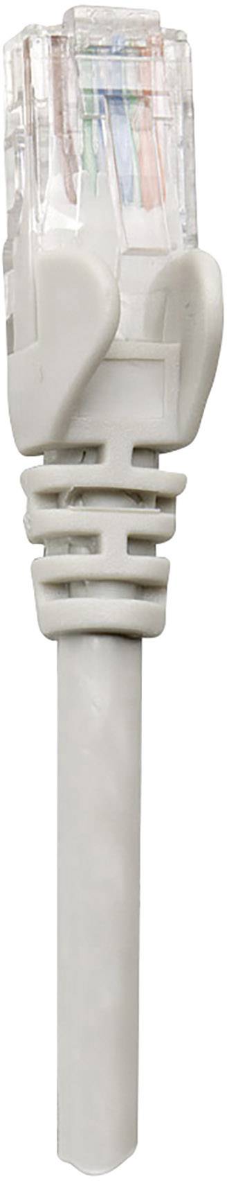 A grey Ethernet plug used for network connections in computers and devices.