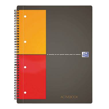 Oxford Notepad 100104329 Grey, Orange, Red A4+ Squared No. of sheets: 80