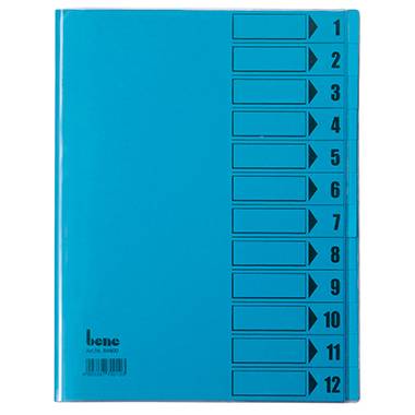 Bene 084800BL Organiser Blue A4 PVC No. of compartments: 12