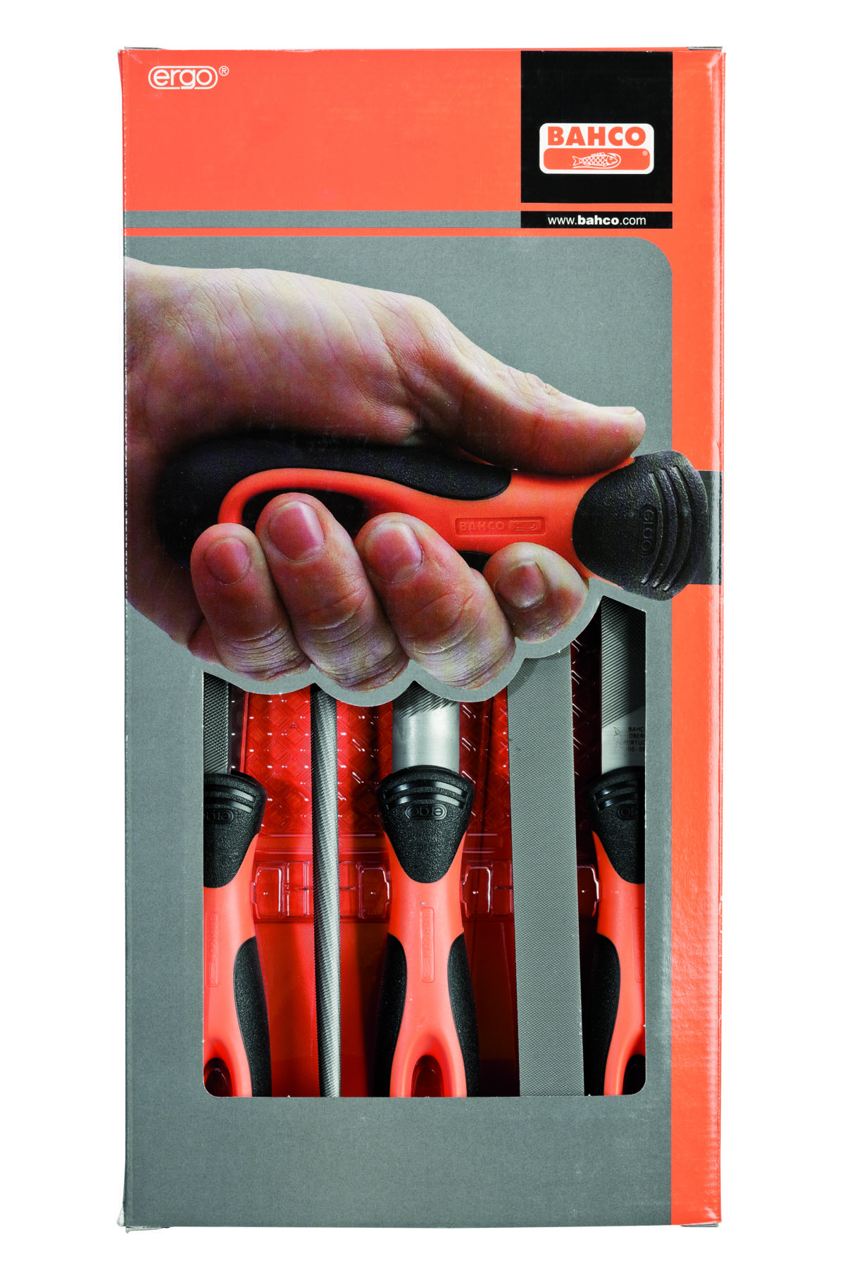 Bahco 1-478-08-1-2 Ergo file set 5-piece 200 mm cut 1 & 2 1 pc(s)