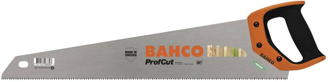 Handsägenblatt von Bahco ProfCut mit ergonomischem Griff, geeignet für Holzarbeiten.