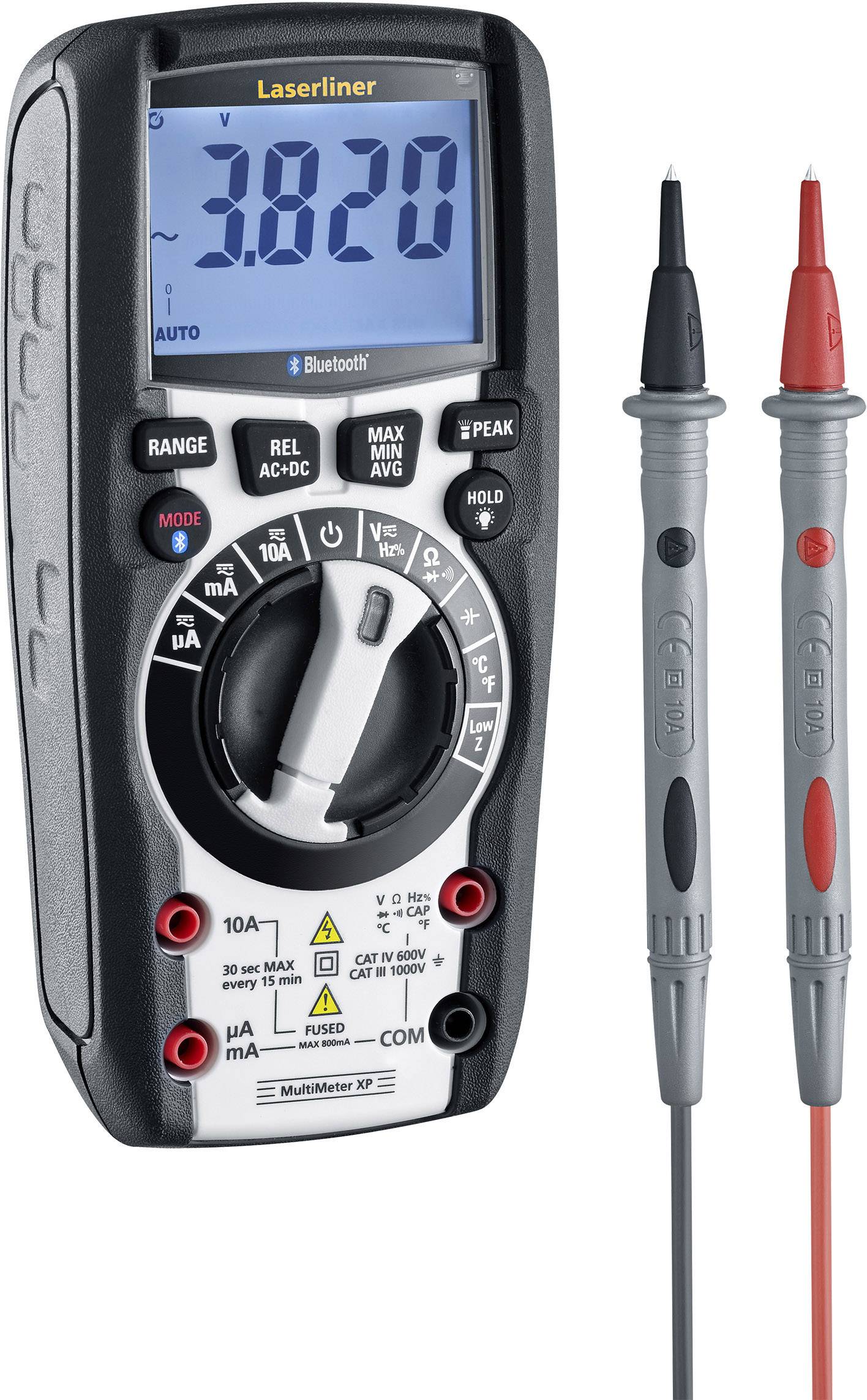 Laserliner MultiMeter XP Handheld multimeter Digital CAT III 1000 V, CAT IV 600 V Display (counts): 6000