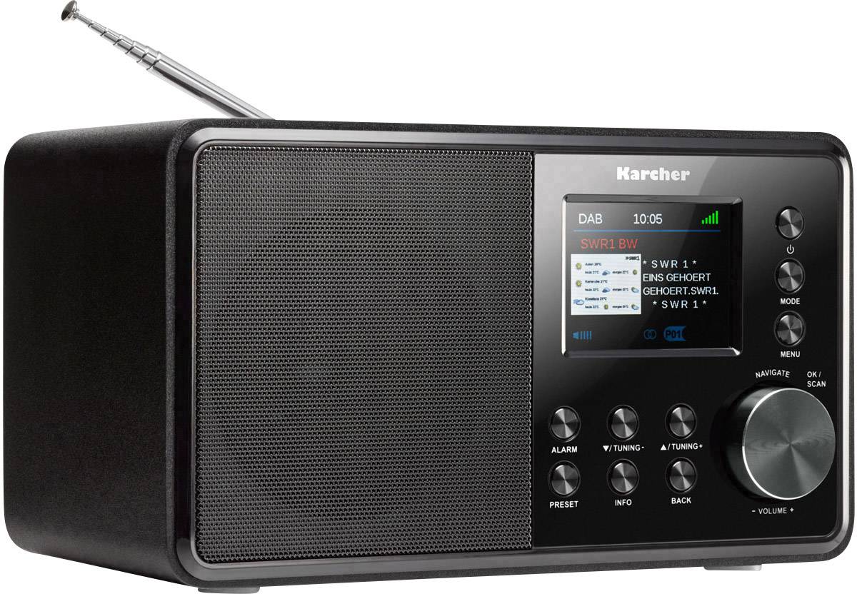 Karcher DAB 3000 Desk radio DAB+ AUX Black