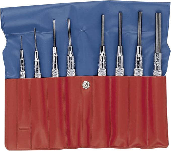 Bahco Cotter pin driver set 8-piece in plastic bag 3659/8T