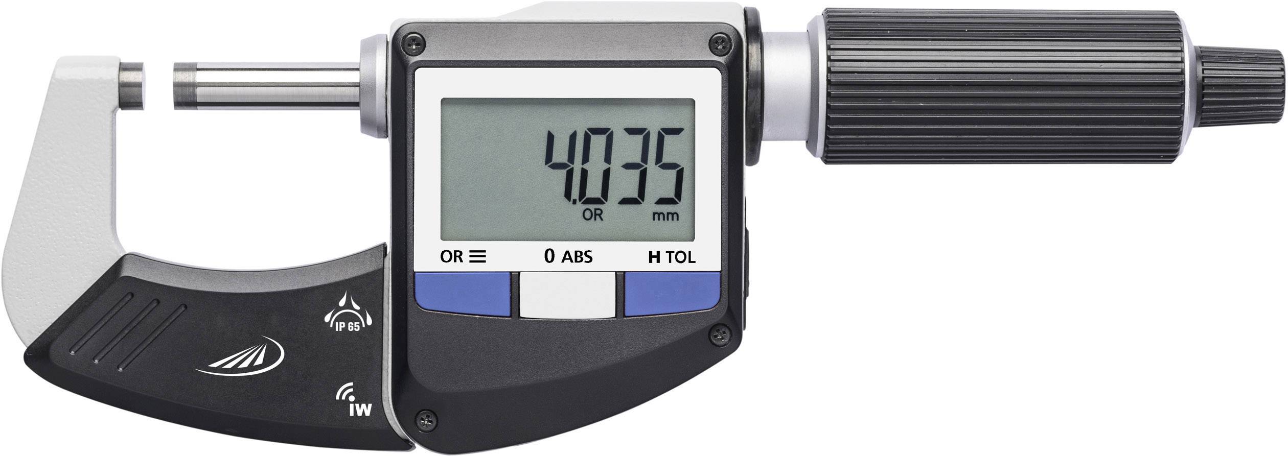 HELIOS PREISSER 186641060 Micrometer + LCD 0 - 25 mm Reading: 0.001 mm