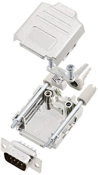 Amphenol L17DPPK09-M+L717DE09P D-SUB pin strip set 180 ° Number of pins: 9 Solder bucket 1 pc(s)