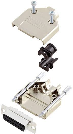 Amphenol L17DTPK-M-15+L77SDA15S D-SUB receptacle set 180 ° Number of pins: 15 Solder bucket 1 pc(s)