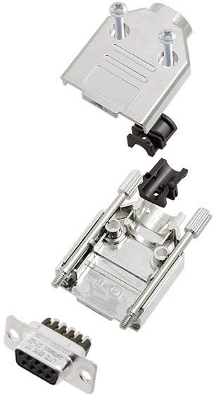 Amphenol L17DTPK-M-15+L77DA15SST D-SUB receptacle set 180 ° Number of pins: 15 Screws 1 pc(s)