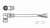 TE Connectivity 1-2273009-3 Sensor/actuator connector (pre-fab) M8 Socket, right angle 5.00 m No. of pins (RJ): 3 1 pc(s)