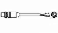 TE Connectivity 1-2273044-1 Sensor/actuator connector (pre-fab) M12 Plug, straight 1.50 m No. of pins (RJ): 4 1 pc(s)
