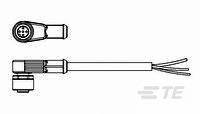 TE Connectivity 2273012-1 Sensor/actuator connector (pre-fab) M8 Socket, right angle 1.50 m No. of pins (RJ): 4 1 pc(s)