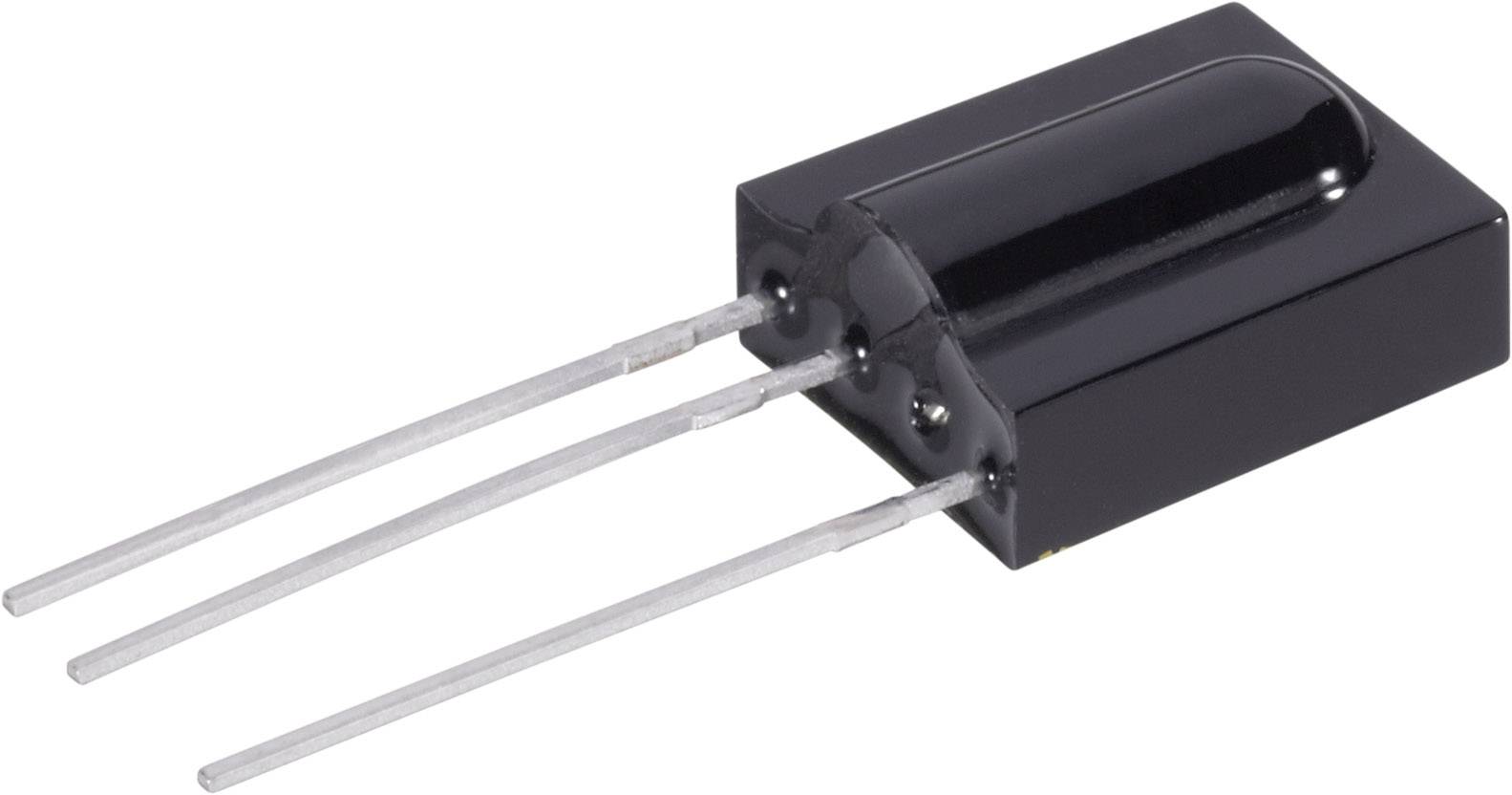 Schwarzer, rechteckiger LDR-Sensor mit drei Metallanschlüssen zur Messung der Lichtintensität.