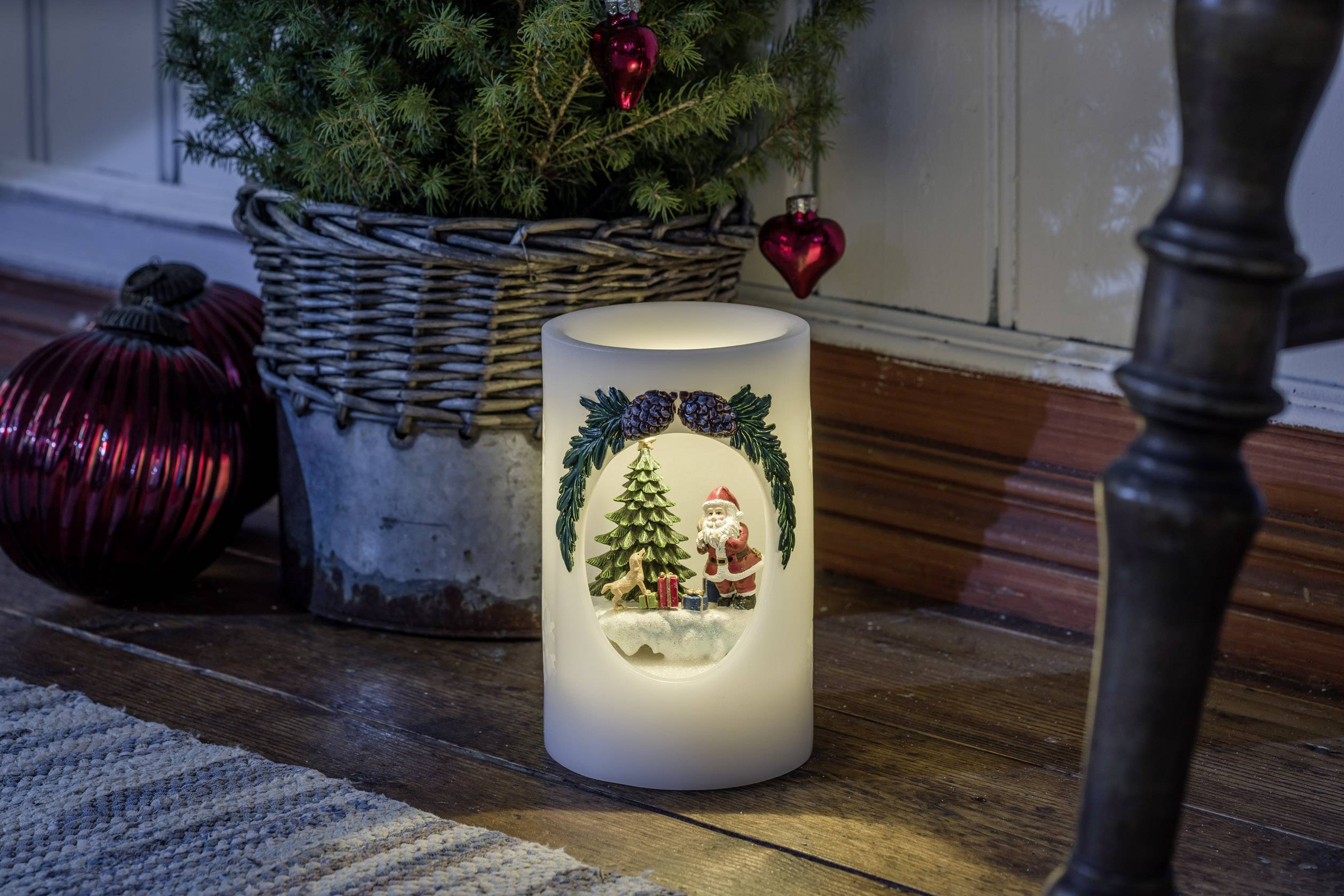Konstsmide 1891-100 LED wax candle White