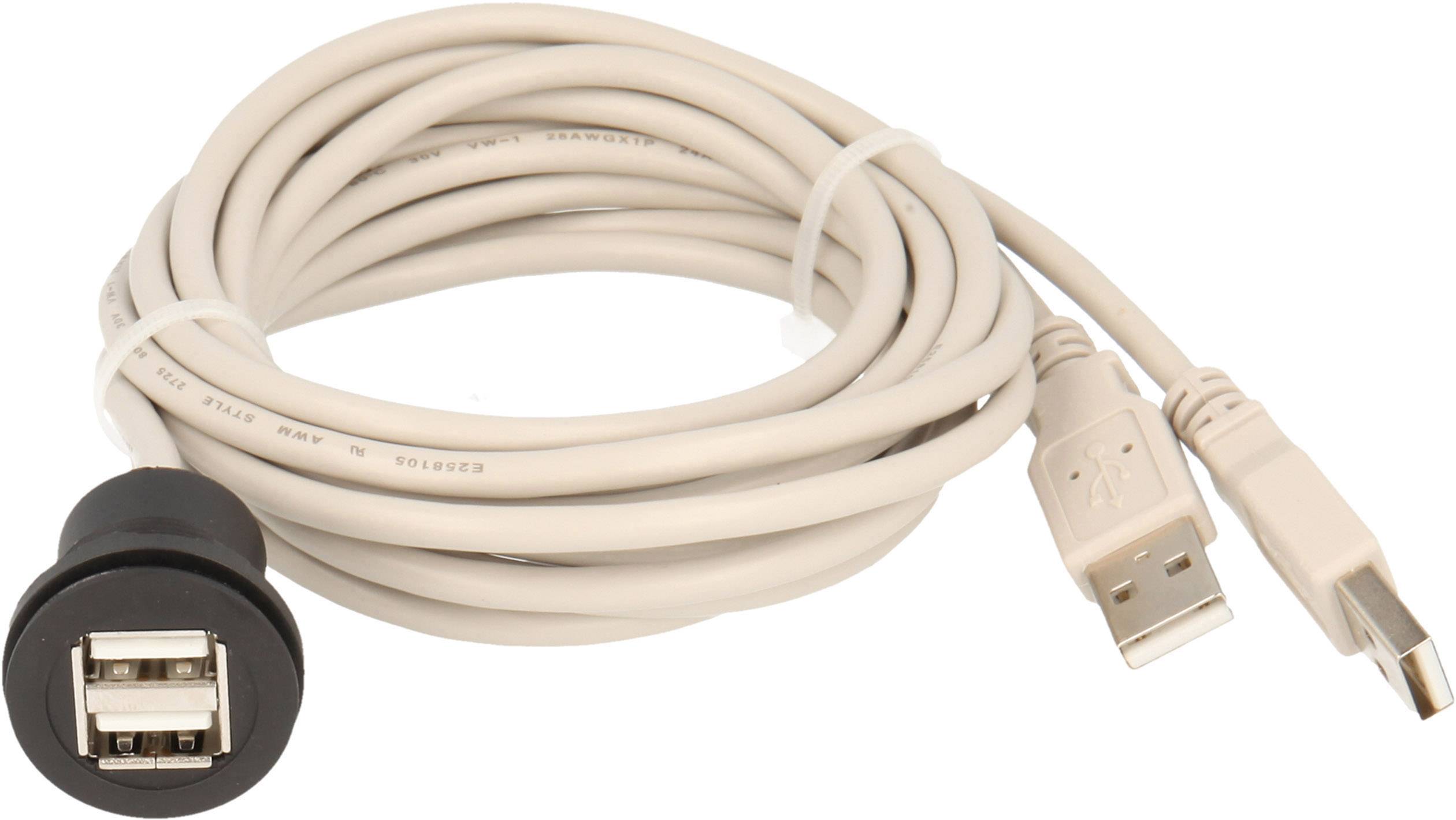 2x USB 2.0 socket A - 2 x USB 2.0 plug A RRJ_2USB_SW_150 Schlegel Content: 1 pc(s)
