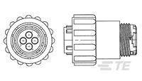 TE Connectivity 1977887-1 Bullet connector Plug, straight Total number of pins: 37 Series (round connectors): CPC 1 pc(s)