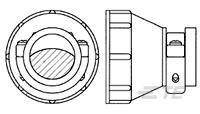 TE Connectivity 213904-3 Bullet connector cable clip Series (round connectors): CPC 1 pc(s)