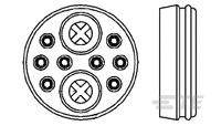 TE Connectivity 213900-1 Bullet connector Sleeve socket Total number of pins: 10 Series (round connectors): CPC 1 pc(s)
