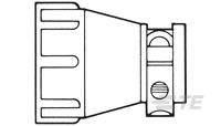 TE Connectivity 1-206070-0 Bullet connector cable clip Series (round connectors): CPC 1 pc(s)
