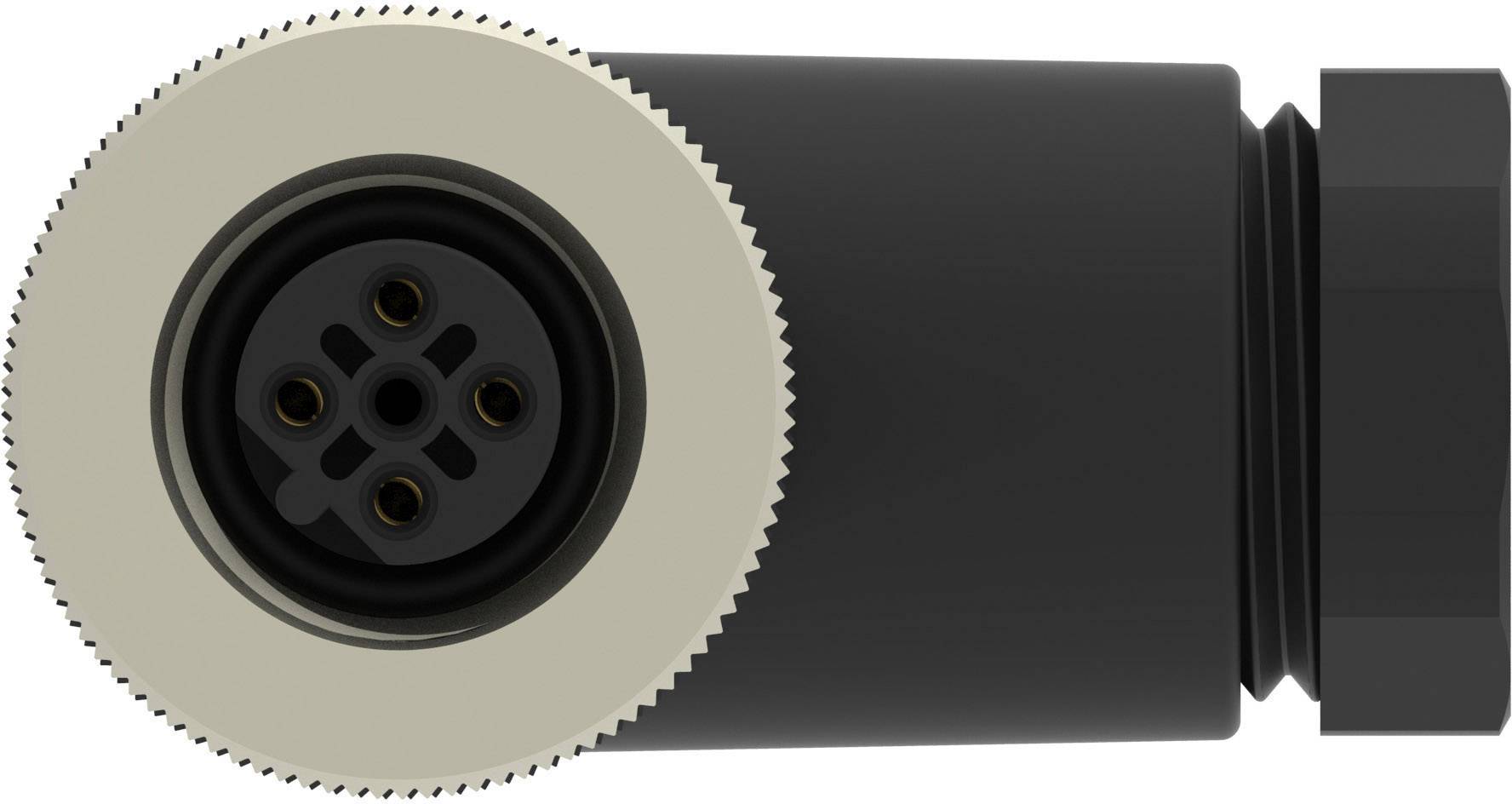 TE Connectivity T4112402041-000 Sensor/actuator connector M12 Socket, right angle No. of pins (RJ): 4 1 pc(s)