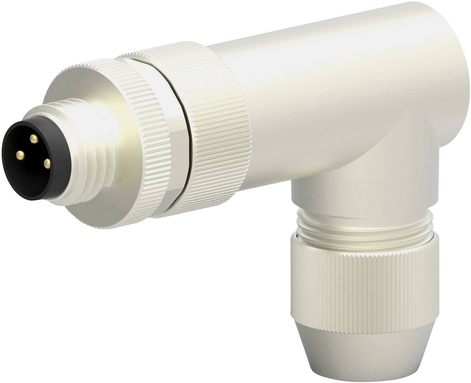 TE Connectivity T4013019031-000 Sensor/actuator connector M8 Plug, right angle No. of pins (RJ): 3 1 pc(s)