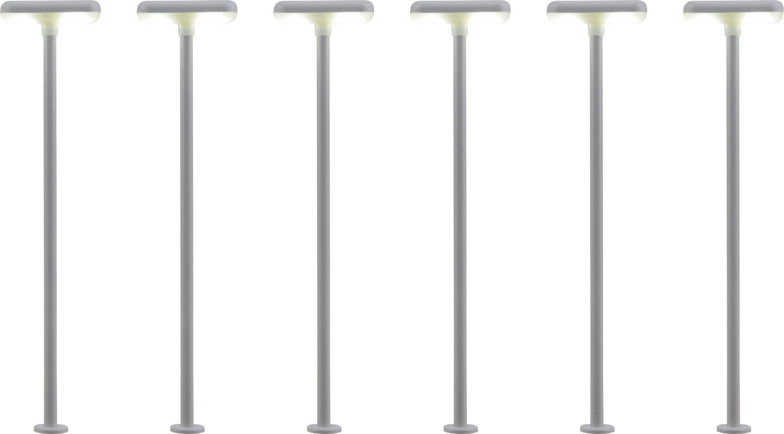 Viessmann Modelltechnik H0 Platform lighting Double Assembled 63646 6 pc(s)