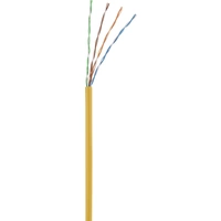 Renkforce RF-5224648 RJ45 Network cable, patch cable CAT 5e U/UTP 0.15 m Yellow incl. detent, Halogen-free Renkforce RF-5224648 RJ45 Network cable, patch cable CAT 5e U/UTP 0.15 m Yellow incl. detent, Halogen-free