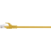 Renkforce RF-5224648 RJ45 Network cable, patch cable CAT 5e U/UTP 0.15 m Yellow incl. detent, Halogen-free Renkforce RF-5224648 RJ45 Network cable, patch cable CAT 5e U/UTP 0.15 m Yellow incl. detent, Halogen-free