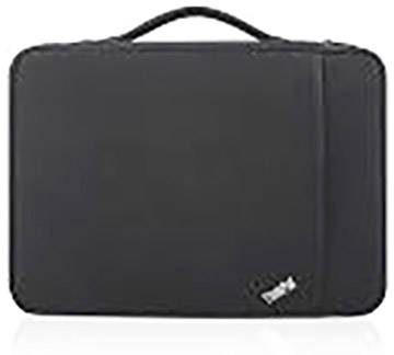 Black protective case for an electronic device with carrying handle, minimalist design.