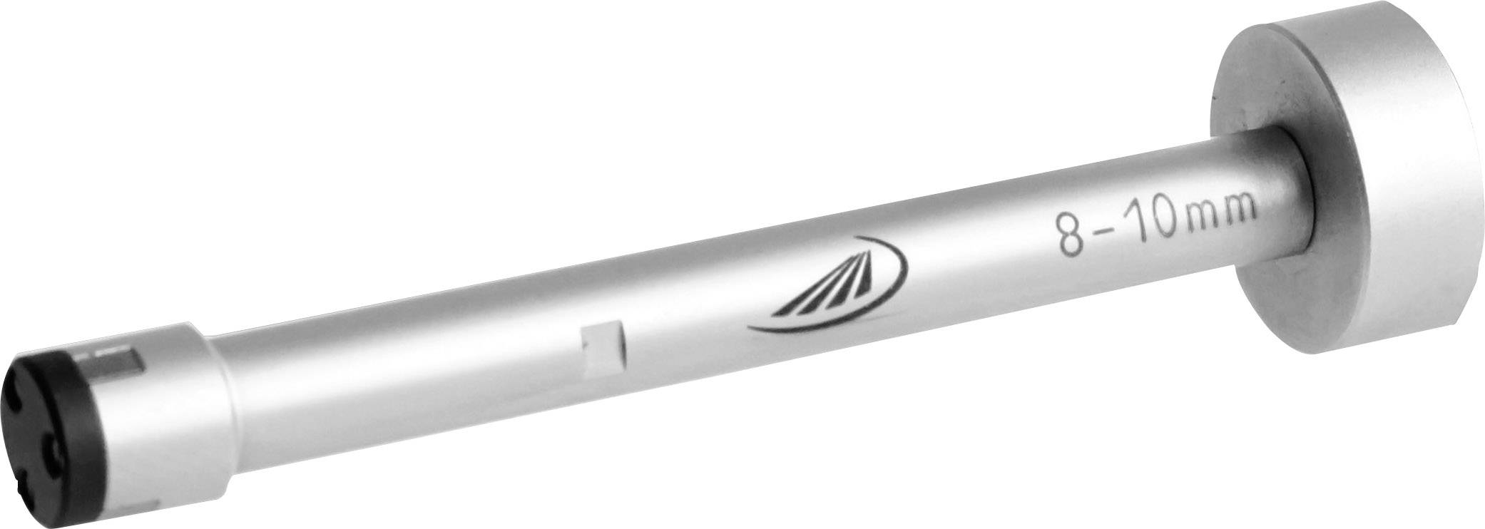 Cylindrical tool with a round handle, marked '8-10 mm', used for adjusting or securing matching parts.