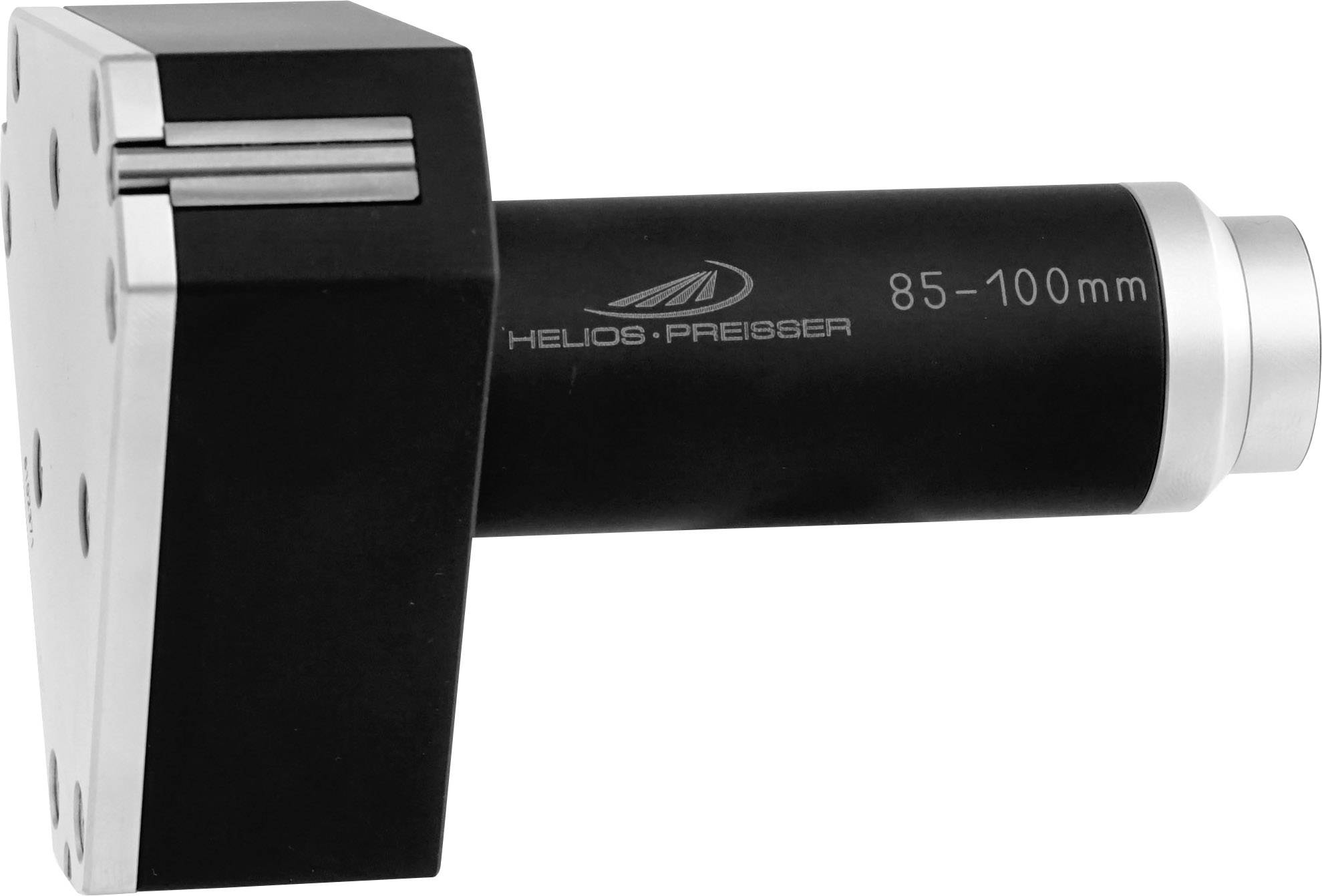 Device for measuring internal dimensions, with a specification of '85–100 mm' on the side, by the brand Helios Preisser.