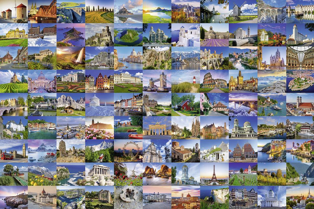 Ravensburger Puzzle - 99 beautiful places in Europe 17080 99 Beautiful Places in Europe 1 pc(s)