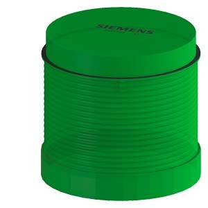 A green, cylindrical electronic component with 'Siemens' printed on the top surface.