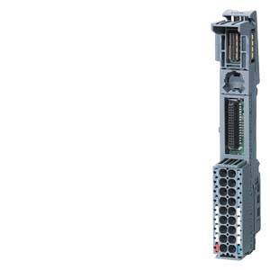 An automation module with multiple connection terminals and slots for industrial control systems.
