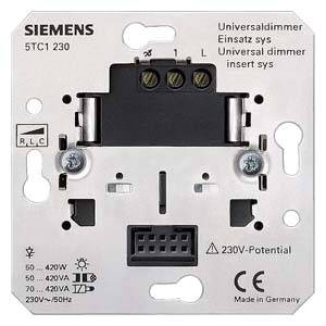 Siemens 5TC1230 Universal dimmer inset Aluminium