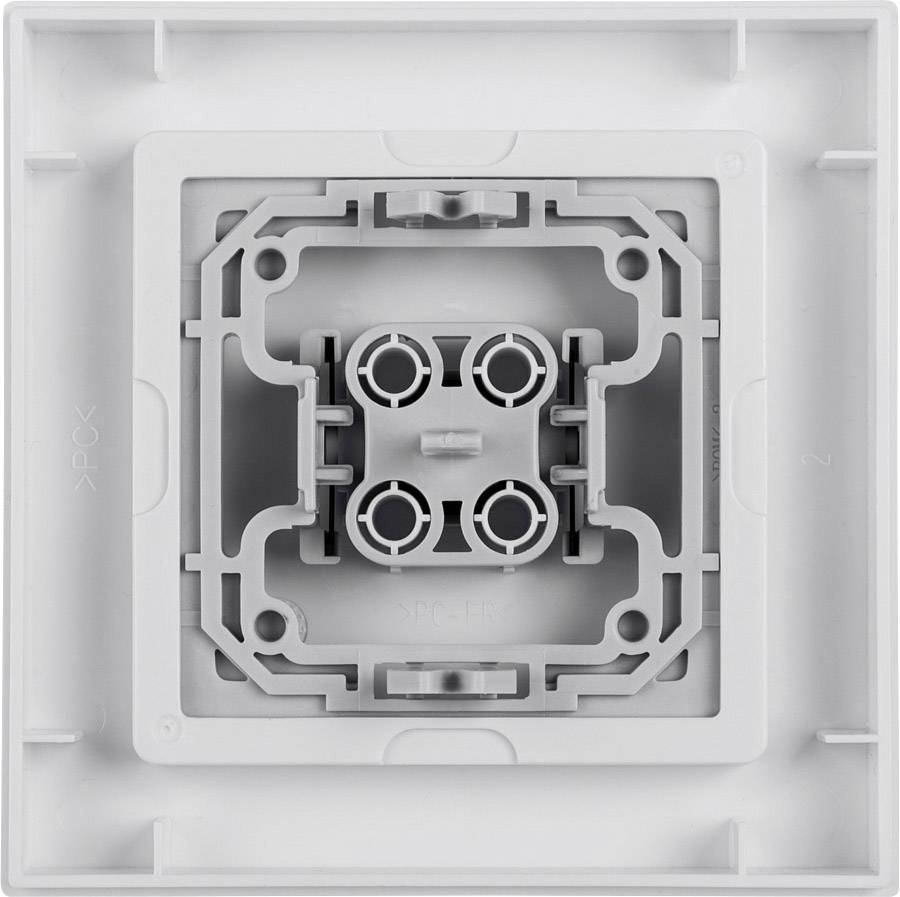 'Titano-Therm' UP-Dose, grey. Plastic housing with mounting mechanism for electrical installations.