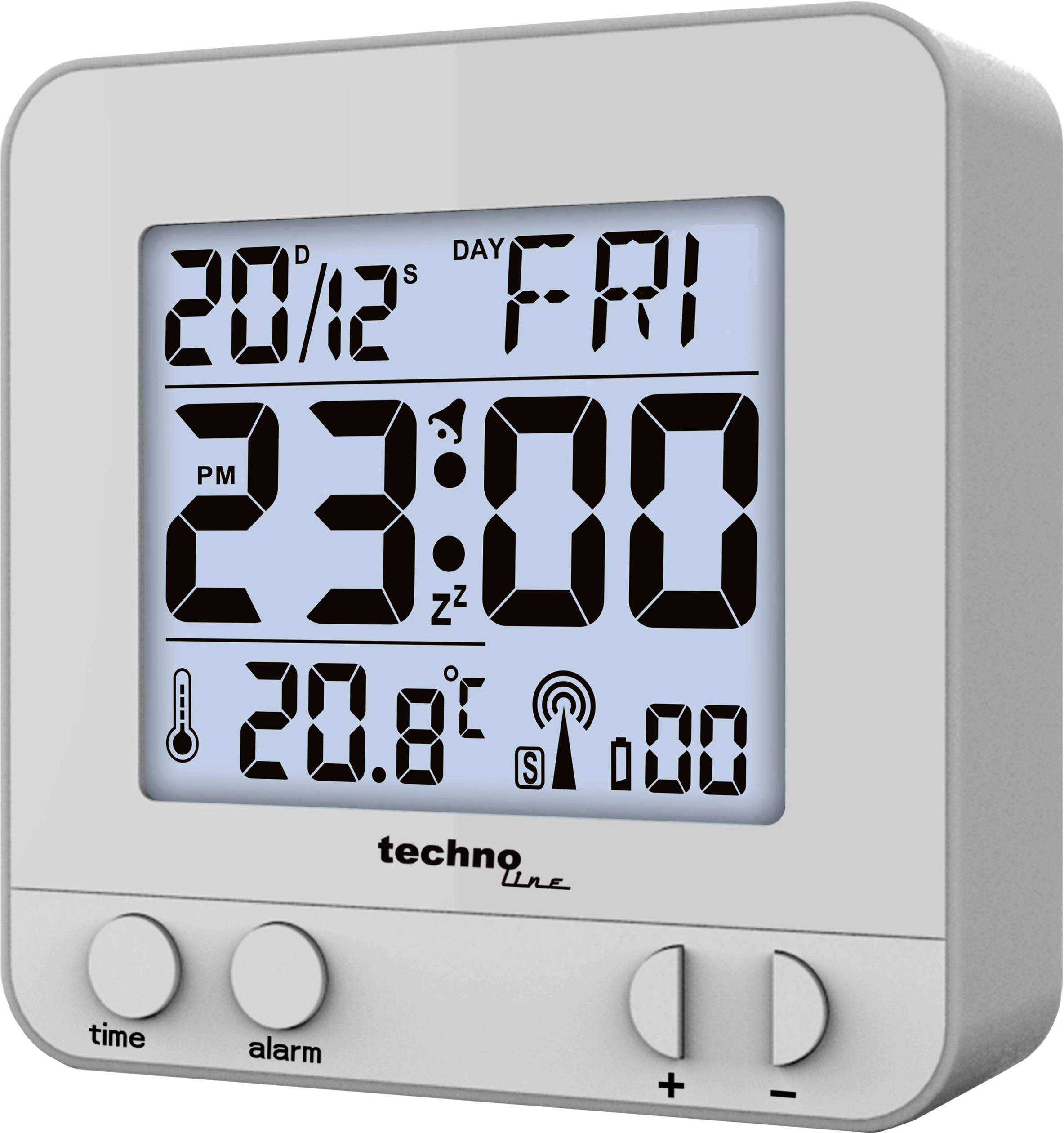 Techno Line WT235 si Radio Alarm clock Silver Alarm times 1