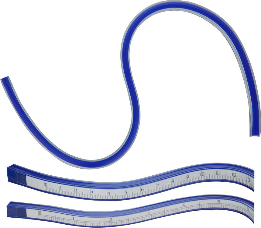 Donau Elektronik MLK30 Curve Plastic, Steel Blue 30 cm