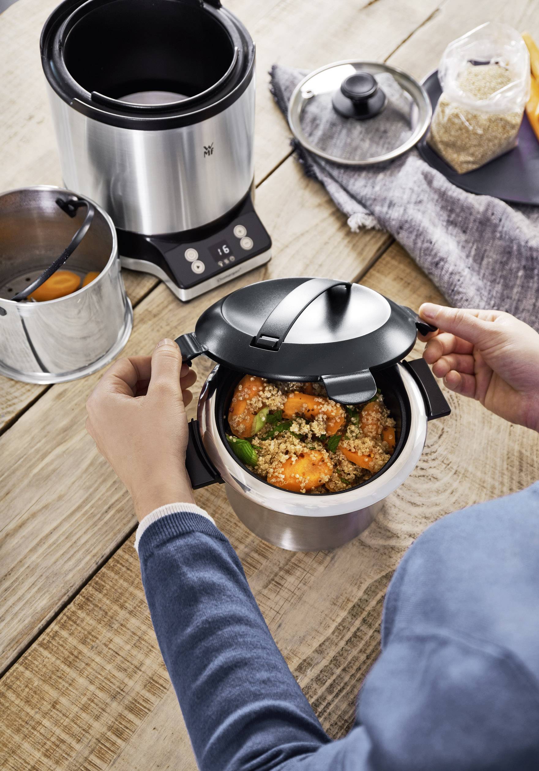 WMF 0415260011 Rice cooker Black, Silver (matt)