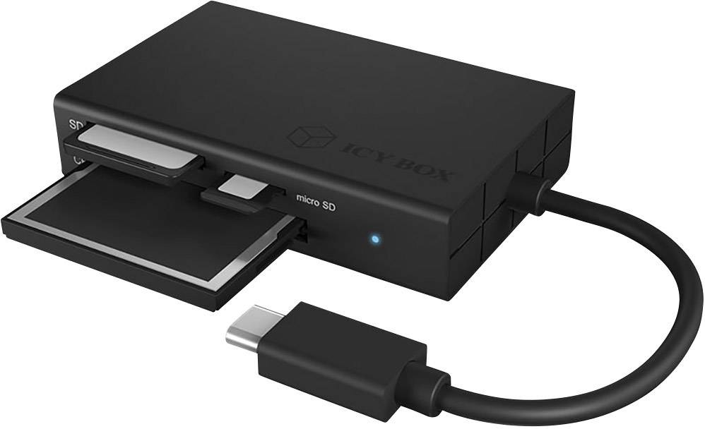 ICY BOX External memory card reader USB C® Anthracite