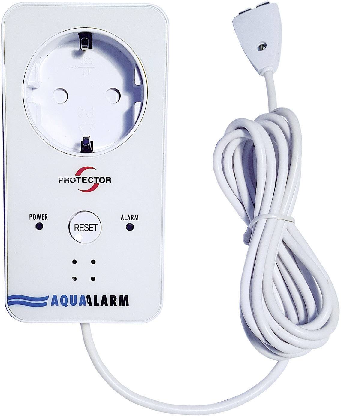 Protector WA-5 AquaAlarm Water leak detector incl. external sensor mains-powered