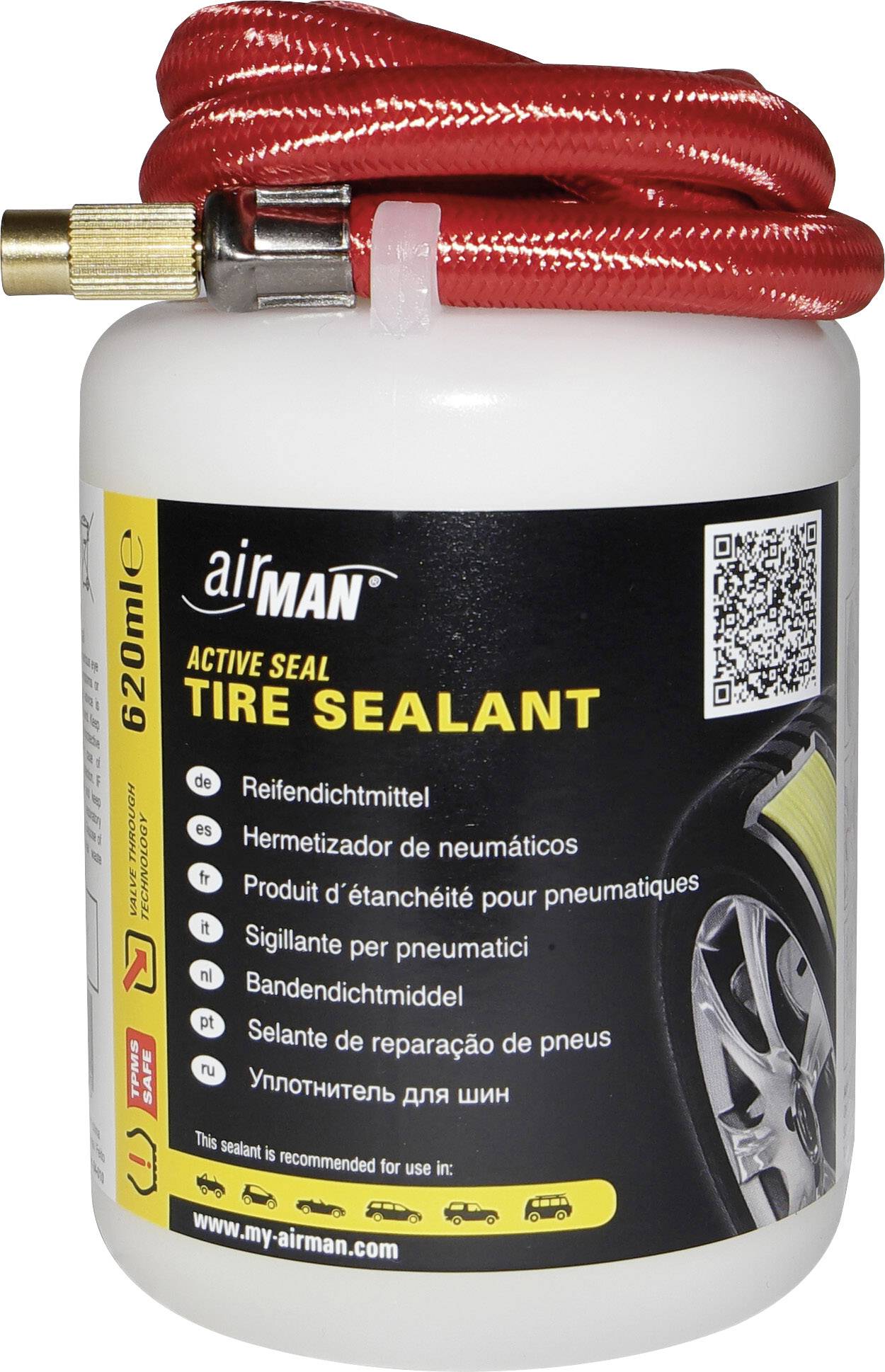 Airman 64-010-001 Valve Through Sealant 620 Tyre sealant (L x W x H) 110 x 90 x 142 mm 1 pc(s)