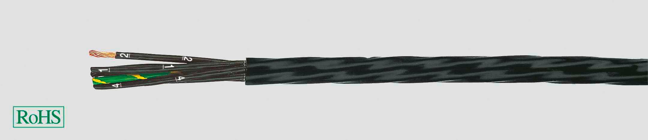 Helukabel HELUFLON®-FEP-6Y High-temperature cable 7 G 0.25 mm² 24551-100 100 m
