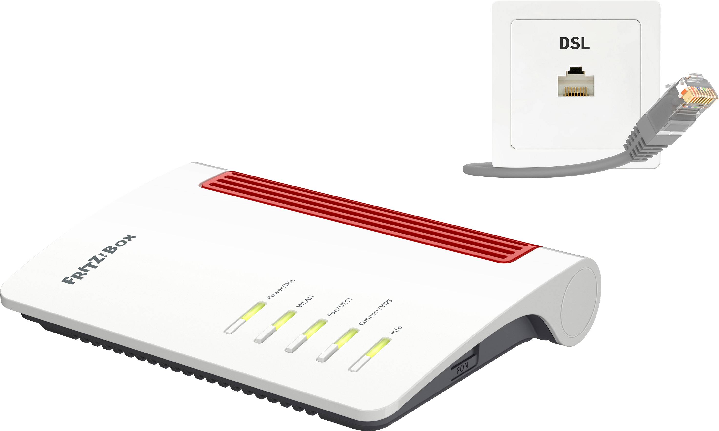 AVM FRITZ!Box 7530 Wi-Fi modem router Built-in modem: ADSL, VDSL 2.4 GHz, 5 GHz 1200 MBit/s