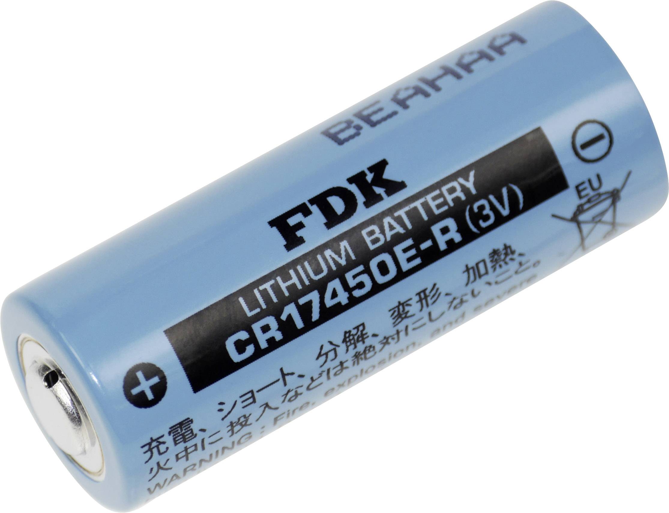 FDK CR17450ER Non-standard battery 17450 High current loading, High temperature resistant, Low temperature resistant Lithium 3